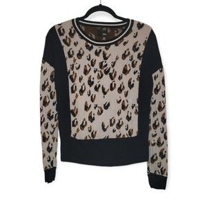 Aritzia Wilfred Free Leopard Cashmere Sweater M